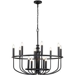 Elstead Lighting Capitol Hill lampa wisząca 12x40 W czarna KL-CAPITOL-HILL12-BLK