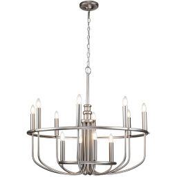 Elstead Lighting Capitol Hill lampa wisząca 12x40 W szczotkowany nikiel KL-CAPITOL-HILL12-BN