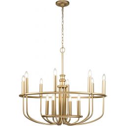 Elstead Lighting Capitol Hill lampa wisząca 12x40 W naturalny mosiądz KL-CAPITOL-HILL12-PNBR