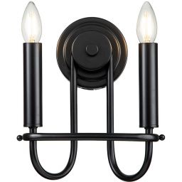 Elstead Lighting Capitol Hill kinkiet 2x40 W czarny KL-CAPITOL-HILL2-BLK