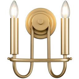 Elstead Lighting Capitol Hill kinkiet 2x40 W naturalny mosiądz KL-CAPITOL-HILL2-PNBR