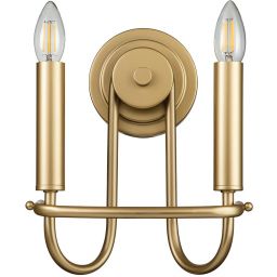 Elstead Lighting Capitol Hill kinkiet 2x40 W naturalny mosiądz KL-CAPITOL-HILL2-PNBR