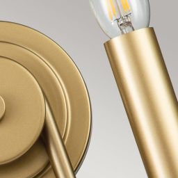 Elstead Lighting Capitol Hill kinkiet 2x40 W naturalny mosiądz KL-CAPITOL-HILL2-PNBR