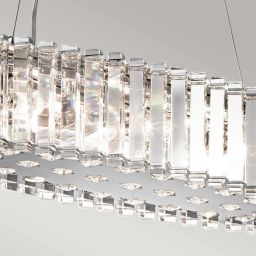 Elstead Lighting Crystal Skye lampa wisząca 8x3 W chrom KL-CRYSTAL-SKYE-ISLE