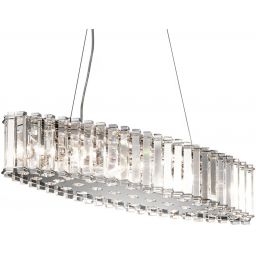 Elstead Lighting Crystal Skye lampa wisząca 8x3 W chrom KL-CRYSTAL-SKYE-ISLE
