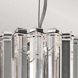 Elstead Lighting Crystal Skye lampa wisząca 2x3 W chrom KL-CRYSTAL-SKYE-MP