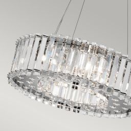 Elstead Lighting Crystal Skye lampa wisząca 6x3 W chrom KL-CRYSTAL-SKYE-P-A