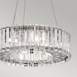 Elstead Lighting Crystal Skye lampa wisząca 6x3 W chrom KL-CRYSTAL-SKYE-P-A