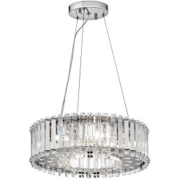Elstead Lighting Crystal Skye lampa wisząca 6x3 W chrom KL-CRYSTAL-SKYE-P-A
