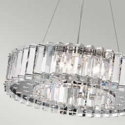 Elstead Lighting Crystal Skye lampa wisząca 8x3 W chrom KL-CRYSTAL-SKYE8