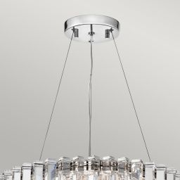 Elstead Lighting Crystal Skye lampa wisząca 8x3 W chrom KL-CRYSTAL-SKYE8