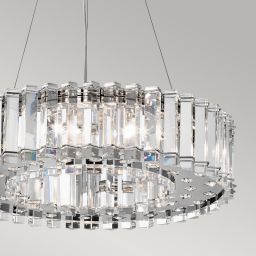 Elstead Lighting Crystal Skye lampa wisząca 8x3 W chrom KL-CRYSTAL-SKYE8
