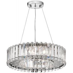 Elstead Lighting Crystal Skye lampa wisząca 8x3 W chrom KL-CRYSTAL-SKYE8