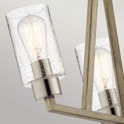 Elstead Lighting Deryn lampa wisząca 3x60 W szary/popielaty KL-DERYN3-DAG