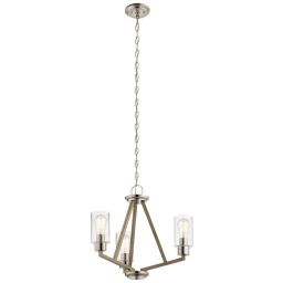 Elstead Lighting Deryn lampa wisząca 3x60 W szary/popielaty KL-DERYN3-DAG