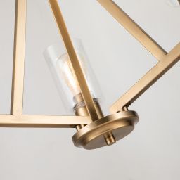 Elstead Lighting Deryn lampa wisząca 3x60 W mosiądz KL-DERYN3-NBR