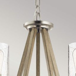 Elstead Lighting Deryn lampa wisząca 5x60 W szary/popielaty KL-DERYN5-DAG