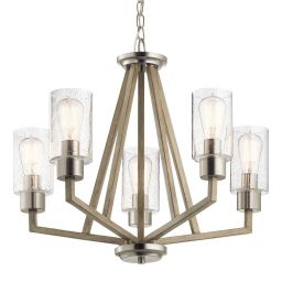 Elstead Lighting Deryn lampa wisząca 5x60 W szary/popielaty KL-DERYN5-DAG