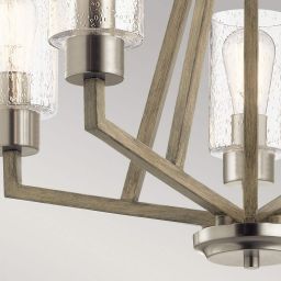 Elstead Lighting Deryn lampa wisząca 5x60 W szary/popielaty KL-DERYN5-DAG