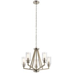 Elstead Lighting Deryn lampa wisząca 5x60 W szary/popielaty KL-DERYN5-DAG
