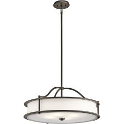 Elstead Lighting Emory lampa wisząca 4x60 W stary brąz KL-EMORY-P-M-OZ