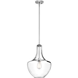 Elstead Lighting Everly lampa wisząca 1x60 W chrom KL-EVERLY-P-M-CH