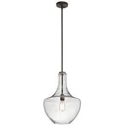 Elstead Lighting Everly lampa wisząca 1x60 W brązowa KL-EVERLY-P-M-OZ