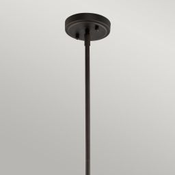 Elstead Lighting Everly lampa wisząca 1x60 W brązowa KL-EVERLY-P-S-OZ