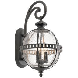 Elstead Lighting Halleron kinkiet zewnętrzny 3x40 W szary-brązowy KL-HALLERON-2M