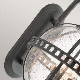 Elstead Lighting Halleron kinkiet zewnętrzny 3x40 W szary-brązowy KL-HALLERON-2M