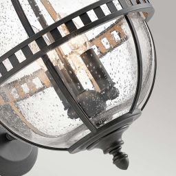 Elstead Lighting Halleron kinkiet zewnętrzny 3x40 W szary-brązowy KL-HALLERON-2M