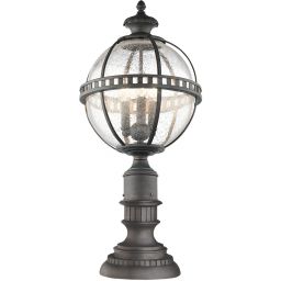 Elstead Lighting Halleron lampa stojąca zewnętrzna 3x40 W szara-brązowa KL-HALLERON-3M
