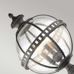 Elstead Lighting Halleron lampa stojąca zewnętrzna 3x40 W szara-brązowa KL-HALLERON-3M