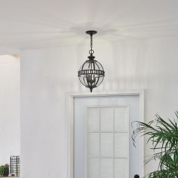 Elstead Lighting Halleron lampa wisząca 3x40 W szara-brązowa KL-HALLERON-8M
