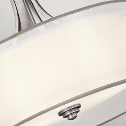 Elstead Lighting Lacey lampa wisząca 4x40 W antyczny pewter/biała KL-LACEY-P-L-AP