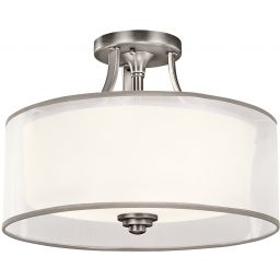 Elstead Lighting Lacey lampa podsufitowa 3x40 W antyczny pewter/biała KL-LACEY-SF-AP