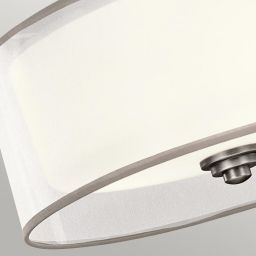 Elstead Lighting Lacey lampa podsufitowa 3x40 W antyczny pewter/biała KL-LACEY-SF-AP