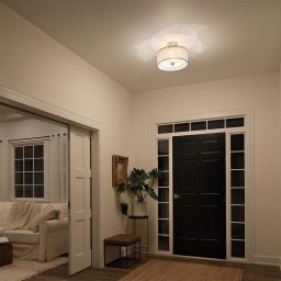 Elstead Lighting Lacey lampa podsufitowa 3x40 W antyczny pewter/biała KL-LACEY-SF-AP