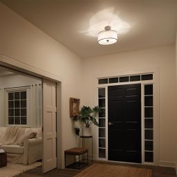 Elstead Lighting Lacey lampa podsufitowa 3x40 W brązowa-kremowa KL-LACEY-SF-MB