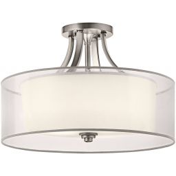 Elstead Lighting Lacey lampa podsufitowa 4x40 W antyczny pewter/biała KL-LACEY-SFM-AP