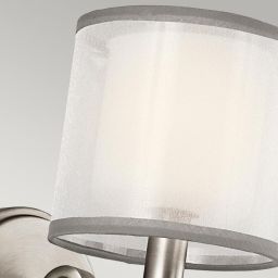 Elstead Lighting Lacey kinkiet 1x40 W antyczny pewter/biały KL-LACEY1-AP