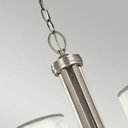 Elstead Lighting Lacey lampa wisząca 5x40 W antyczny pewter/biała KL-LACEY5-AP