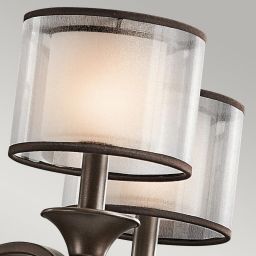 Elstead Lighting Lacey lampa wisząca 5x40 W brązowa-kremowa KL-LACEY5-MB