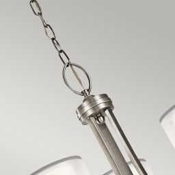Elstead Lighting Lacey lampa wisząca 9x40 W antyczny pewter/biała KL-LACEY9-AP