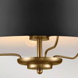 Elstead Lighting Luella lampa podsufitowa 3x40 W czarna KL-LUELLA-3P-BKB