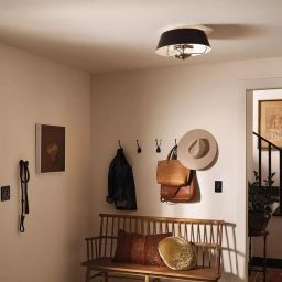 Elstead Lighting Luella lampa podsufitowa 3x40 W czarna KL-LUELLA-3P-BKB