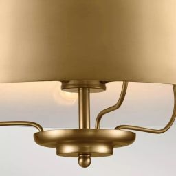 Elstead Lighting Luella lampa podsufitowa 3x40 W mosiądz KL-LUELLA-3P-BNB