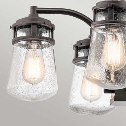 Elstead Lighting Lyndon lampa wisząca 5x60 W brązowa KL-LYNDON-5P-AZ