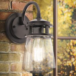 Elstead Lighting Lyndon kinkiet zewnętrzny 1x60 W brązowy KL-LYNDON2-M-AZ