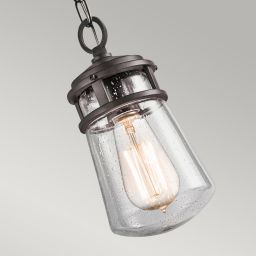 Elstead Lighting Lyndon lampa wisząca 1x60 W brązowa KL-LYNDON8-S-AZ
